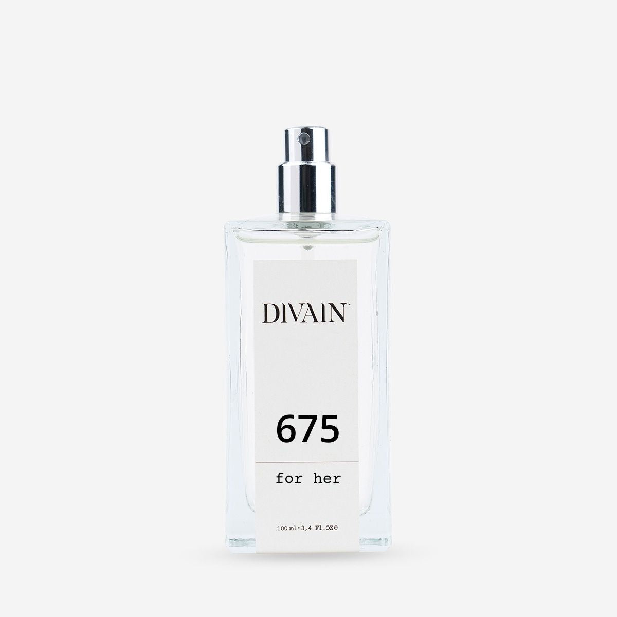 Bote de colonia de equivalencia para mujer divain-675