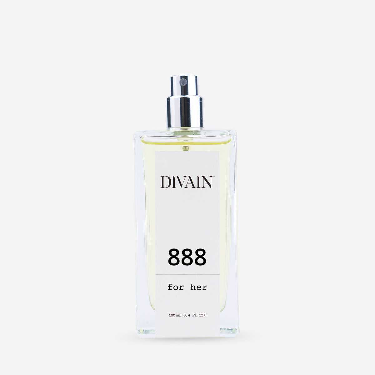 Bote de perfume de equivalente para mujer divain-888