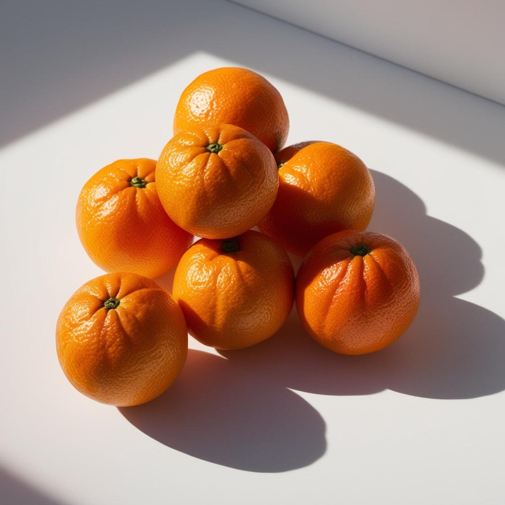 Mandarina representando la nota olfativa del perfume.